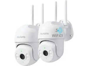 blurams 2K Security Camera Outdoor, Pan-Tilt Outdoor Camera Wired w/360° View, Motion Tracking, 2.4/5GHz WiFi 6, 2-Way Audio, Weatherproof, Free Person/Motion Detection, 24/7 Recording 2Pack blurams 2K Security Camera Outdoor, Pan-Tilt Outdoor Camera Wired w/360° View, Motion Tracking, 2.4/5GHz WiFi 6, 2-Way Audio, Weatherproof, Free Person/Motion Detection, 24/7 Recording 2Pack