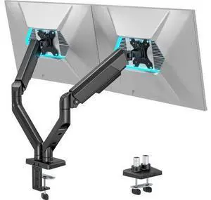 ARES WING Dual Monitor Mount, Heavy Duty Monitor Arms for 2 Monitors for 17-35 Inch, Fully Adjustable Monitor Desk Stand Ultrawide Screen, VESA 75x75 or 100x100mm, Black ARES WING Dual Monitor Mount, Heavy Duty Monitor Arms for 2 Monitors for 17-35 Inch, Fully Adjustable Monitor Desk Stand Ultrawide Screen, VESA 75x75 or 100x100mm, Black