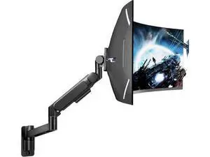ARES WING Monitor Wall Mount for 24-57 Inch Ultrawide Gaming Screens, Premium Heavy Duty Monitor Arm Holds 60 lbs, Full Motion Gas Spring, Bearing Head for Easy Adjustment, 75/100 VESA Mount, Black ARES WING Monitor Wall Mount for 24-57 Inch Ultrawide Gaming Screens, Premium Heavy Duty Monitor Arm Holds 60 lbs, Full Motion Gas Spring, Bearing Head for Easy Adjustment, 75/100 VESA Mount, Black