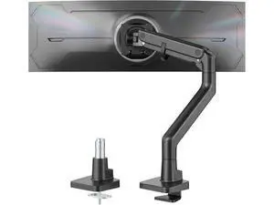 monTEK Heavy-Duty Monitor Arm for 17-57" Ultrawide Curved Screen, Supports up to 59.4 lbs, Adjustable Gas Spring Arm, 75/100 VESA Mount, Clamp & Grommet Desk Monitor Mount Single, Black monTEK Heavy-Duty Monitor Arm for 17-57" Ultrawide Curved Screen, Supports up to 59.4 lbs, Adjustable Gas Spring Arm, 75/100 VESA Mount, Clamp & Grommet Desk Monitor Mount Single, Black