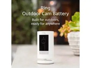 Ring Outdoor Cam (Stick Up Cam) | Weather-Resistant Outdoor Camera, Live View, Color Night Vision, Two-Way Talk, Motion alerts, Works with Alexa | White Ring Outdoor Cam (Stick Up Cam) | Weather-Resistant Outdoor Camera, Live View, Color Night Vision, Two-Way Talk, Motion alerts, Works with Alexa | White
