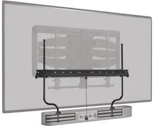 Sanus Soundbar Mount For TV Mount Bracket - Height & Depth Adjust, Moves In-Sync With TV, Supports Sound Bars Up To 20 lbs - SASB1-B1 Sanus Soundbar Mount For TV Mount Bracket - Height & Depth Adjust, Moves In-Sync With TV, Supports Sound Bars Up To 20 lbs - SASB1-B1