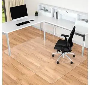 Office Chair Mat for Hard Floors, 46 x 72 Large Floor Protector Mats, Easy Rolling Desk Chair Mat for Hardwood, Clear, Easy to Clean (Rectangle) Office Chair Mat for Hard Floors, 46 x 72 Large Floor Protector Mats, Easy Rolling Desk Chair Mat for Hardwood, Clear, Easy to Clean (Rectangle)