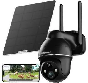 ZUMIMALL 4G LTE Cellular Solar Security Cameras Wireless Outdoor, 3MP No WiFi Cameras for Home Security, 360° Live View, 2K Color Night Vision, PIR Motion Sensor, 2 Way Talk, Built in SIM Card ZUMIMALL 4G LTE Cellular Solar Security Cameras Wireless Outdoor, 3MP No WiFi Cameras for Home Security, 360° Live View, 2K Color Night Vision, PIR Motion Sensor, 2 Way Talk, Built in SIM Card
