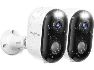 Security Cameras Wireless Outdoor, Battery Powered 2k Color Night Vision, AI Motion Detection, IP66 Weatherproof, 2-Way Talk, SD/Cloud Storage, 2.4Ghz WiFi Cameras for Home Security(2 Pack) Security Cameras Wireless Outdoor, Battery Powered 2k Color Night Vision, AI Motion Detection, IP66 Weatherproof, 2-Way Talk, SD/Cloud Storage, 2.4Ghz WiFi Cameras for Home Security(2 Pack)