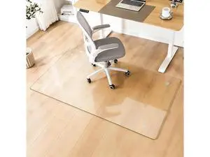 Glass Chair Mat Heavy 54" x 32" -1/5" Thick Premium Tempered Glass Duty Hard Glass Chair Mats -for Office Chair on Carpet or Hard Floor with 4 Anti-Slip Pads Glass Chair Mat Heavy 54" x 32" -1/5" Thick Premium Tempered Glass Duty Hard Glass Chair Mats -for Office Chair on Carpet or Hard Floor with 4 Anti-Slip Pads