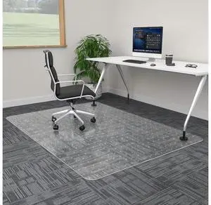 Extra Large Office Chair Mat for Carpet, 46" x 72" Clear Desk Chair Mat for Low Pile Carpeted Floors- Easy Glide Plastic Floor Mat for Office Chair on Carpet Extra Large Office Chair Mat for Carpet, 46" x 72" Clear Desk Chair Mat for Low Pile Carpeted Floors- Easy Glide Plastic Floor Mat for Office Chair on Carpet
