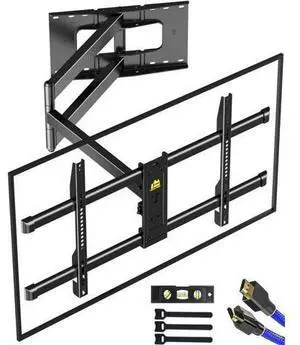 FORGING MOUNT Long Arm TV Mount Full Motion Wall Mount TV Bracket with 43 Extension & Swivel Articulating Arm & Tilt, Fits 42 to 80 Inch Flat/Curve TVs Holds up to 110 lbs, VESA 600x400mm Compatible FORGING MOUNT Long Arm TV Mount Full Motion Wall Mount TV Bracket with 43 Extension & Swivel Articulating Arm & Tilt, Fits 42 to 80 Inch Flat/Curve TVs Holds up to 110 lbs, VESA 600x400mm Compatible