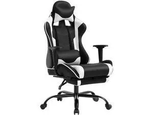 BestOffice Ergonomic Office, PC Gaming Desk Chair Executive PU Leather Computer Lumbar Support with Footrest Modern Task Rolling Swivel Chair for Women, Men(White) BestOffice Ergonomic Office, PC Gaming Desk Chair Executive PU Leather Computer Lumbar Support with Footrest Modern Task Rolling Swivel Chair for Women, Men(White)