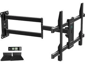 Pre-Assembled Corner TV Wall Mount for 32-80" TVs, Full Motion with Smooth Gliding Extension, 30" Long Arm, Single Stud Installation Holds 100lbs, Max VESA 600x400mm Pre-Assembled Corner TV Wall Mount for 32-80" TVs, Full Motion with Smooth Gliding Extension, 30" Long Arm, Single Stud Installation Holds 100lbs, Max VESA 600x400mm