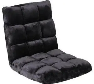 14-Position Adjustable Floor Office Chair Foldable Memory Foam Armless Sofa Seat Couch Recliner with Comfy Back Support for Working Meditation Reading, Black 14-Position Adjustable Floor Office Chair Foldable Memory Foam Armless Sofa Seat Couch Recliner with Comfy Back Support for Working Meditation Reading, Black