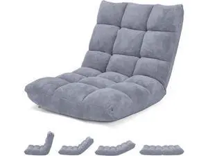 BestComfort Floor Chair with Back Support, Floor Office Chairs w/ 14 Adjustable Position, Padded Sleeper Bed, Folding Floor Seating for Living Room, Reading, Watching TV, Meditation for Adults & Kids BestComfort Floor Chair with Back Support, Floor Office Chairs w/ 14 Adjustable Position, Padded Sleeper Bed, Folding Floor Seating for Living Room, Reading, Watching TV, Meditation for Adults & Kids