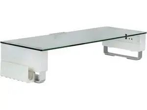 Mount-It! Glass Monitor Stand with 3 USB Ports | Desktop Riser Fits 24, 27, 30, 32 Inch Screens, 66 Lbs Capacity Mount-It! Glass Monitor Stand with 3 USB Ports | Desktop Riser Fits 24, 27, 30, 32 Inch Screens, 66 Lbs Capacity