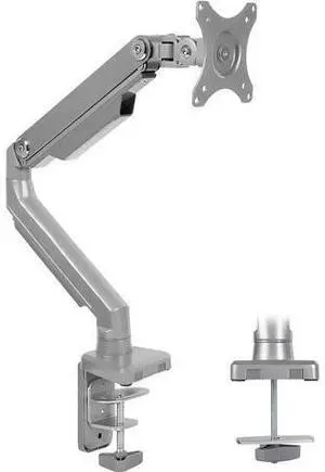 Mount-It! Single Monitor Arm Desk Mount, Mechanical Spring Height Adjustable Monitor Stand for 1332 Inch Screens up to 17.6 lbs, VESA 75x75 & 100x100, C-Clamp & Grommet Mount-It! Single Monitor Arm Desk Mount, Mechanical Spring Height Adjustable Monitor Stand for 1332 Inch Screens up to 17.6 lbs, VESA 75x75 & 100x100, C-Clamp & Grommet