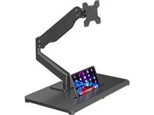 suptek Single Monitor Mount Gas Spring Arm Mount with Base,Free Standing Pneumatic Height Adjustable Monitor Desk Stand for 17 to 32 inch,Holds up to 22 lbs,Black(ML8C) suptek Single Monitor Mount Gas Spring Arm Mount with Base,Free Standing Pneumatic Height Adjustable Monitor Desk Stand for 17 to 32 inch,Holds up to 22 lbs,Black(ML8C)
