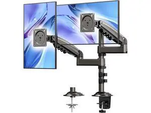HUANUO 17-32 Inch Dual Monitor Stand, NITROGLIDE Dual Monitor Mount, Monitor Stand 2 Monitors, Ergonomic Adjustable Tilt/Swivel/Rotate, Weight Max 19.8 lbs, VESA 75/100mm HUANUO 17-32 Inch Dual Monitor Stand, NITROGLIDE Dual Monitor Mount, Monitor Stand 2 Monitors, Ergonomic Adjustable Tilt/Swivel/Rotate, Weight Max 19.8 lbs, VESA 75/100mm