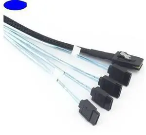 MINI SAS SFF-8087 to 4-port SATA high-speed connection cable Server MINI SAS SFF-8087 to 4-port SATA high-speed connection cable Server