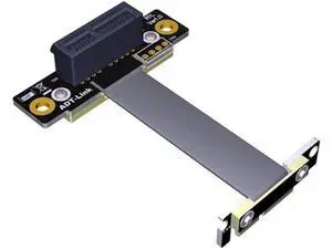 ADT-Link Dual 90Degree Right Angle PCIe 3.0 x1 to x1 Extension Cable R11SL-TL 8G/BPS High Speed PCI Express 1x Riser Card Ribbon Extender(15CM) ADT-Link Dual 90Degree Right Angle PCIe 3.0 x1 to x1 Extension Cable R11SL-TL 8G/BPS High Speed PCI Express 1x Riser Card Ribbon Extender(15CM)