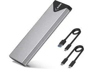 Aluminum M.2 NVME SATA SSD Enclosure Adapter USB 3.2 Gen 2 (10 Gbps) to NVME PCI-E SATA M-Key/(B+M) Key Solid State Drive External Enclosure Support UASP Trim for NVME/SATA SSDs 2242/2260/2280 Aluminum M.2 NVME SATA SSD Enclosure Adapter USB 3.2 Gen 2 (10 Gbps) to NVME PCI-E SATA M-Key/(B+M) Key Solid State Drive External Enclosure Support UASP Trim for NVME/SATA SSDs 2242/2260/2280