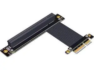 PCI-E 4.0 Extension Cable 32G/BPS PCI Express Gen4 16x to 4X Riser Card New Shielding Graphics Card 4.0 x16 x4 PCIE Riser Extender for GTX3080ti RX5700xt GPU 1U Server (0.15m,R23SL) PCI-E 4.0 Extension Cable 32G/BPS PCI Express Gen4 16x to 4X Riser Card New Shielding Graphics Card 4.0 x16 x4 PCIE Riser Extender for GTX3080ti RX5700xt GPU 1U Server (0.15m,R23SL)