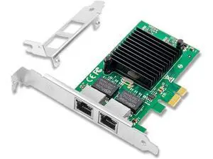 1.25G Gigabit Ethernet NIC with Intel 82576 Controller, 1Gb PCI-E Network Card Compare to Intel E1G42ET Ethernet Converged Network Adapter, Dual RJ45 Copper Ports, PCI Express X1 1.25G Gigabit Ethernet NIC with Intel 82576 Controller, 1Gb PCI-E Network Card Compare to Intel E1G42ET Ethernet Converged Network Adapter, Dual RJ45 Copper Ports, PCI Express X1