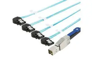 Mini SAS HD SFF-8644 to 4X SATA 7P female server hard drive Connection cable Mini SAS HD SFF-8644 to 4X SATA 7P female server hard drive Connection cable