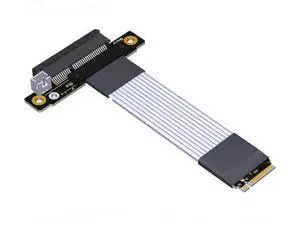 ADT-Link Pcie 4.0 M.2 NVMe to PCI Express x4 Extender Adapter Cable with Metal Shield for PCIe x4 SSD RAID, LAN, Capture Cards to M.2(Ultra SSD, M-Key) Extension (15cm, K42ST) ADT-Link Pcie 4.0 M.2 NVMe to PCI Express x4 Extender Adapter Cable with Metal Shield for PCIe x4 SSD RAID, LAN, Capture Cards to M.2(Ultra SSD, M-Key) Extension (15cm, K42ST)