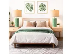 PARTPHONER 23" Farmhouse Modern Ceramic Table Lamp Set of 2 - Sage Green Bedside Lamps for Bedroom & Living Room, Nightstand, Desk, End Table PARTPHONER 23" Farmhouse Modern Ceramic Table Lamp Set of 2 - Sage Green Bedside Lamps for Bedroom & Living Room, Nightstand, Desk, End Table