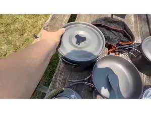 THTYBROS 27pcs Camping Cookware Mess Kit for 2-4 People, Portable Cookware Set with Kettle, Pots & Pans, Stainless Steel Utensils, Plates, Dishware for Backpacking, Picnic, Outdoor Adventures THTYBROS 27pcs Camping Cookware Mess Kit for 2-4 People, Portable Cookware Set with Kettle, Pots & Pans, Stainless Steel Utensils, Plates, Dishware for Backpacking, Picnic, Outdoor Adventures