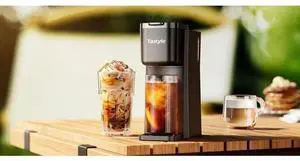 Tastyle Mini Hot and Iced Coffee Maker Single Serve, for K Cup and Ground, 6 to 14 Oz Brew Sizes, with Recipe Book, for Home, Travel, RV, Office and Dorm, Elegant Gray Tastyle Mini Hot and Iced Coffee Maker Single Serve, for K Cup and Ground, 6 to 14 Oz Brew Sizes, with Recipe Book, for Home, Travel, RV, Office and Dorm, Elegant Gray