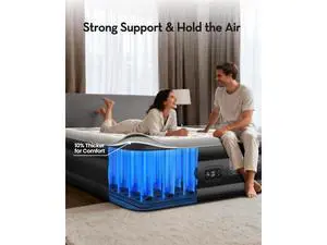 20" Twin Air Mattress with Built in Pump, Portable Blow up Mattress, 72Hr Leak-Proof Test Airbed for Guests & Home, Ideal for Single Person, Better to Get up, 300LBS 20" Twin Air Mattress with Built in Pump, Portable Blow up Mattress, 72Hr Leak-Proof Test Airbed for Guests & Home, Ideal for Single Person, Better to Get up, 300LBS