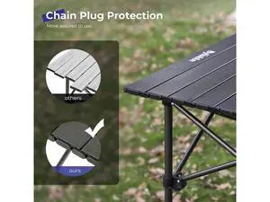 Byliable Camping Table Folding Portable Camp Aluminum Fold Up Lightweight Roll Up Table Adjustable Height with Carry Bag Indoor Outdoor for Camping, Picnic, Backyard, BBQ, Patio, Black Byliable Camping Table Folding Portable Camp Aluminum Fold Up Lightweight Roll Up Table Adjustable Height with Carry Bag Indoor Outdoor for Camping, Picnic, Backyard, BBQ, Patio, Black