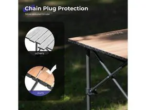 Byliable Camping Table Folding Portable Camp Aluminum Fold Up Lightweight Roll Up Table Adjustable Height with Carry Bag Indoor Outdoor for Camping, Picnic, Backyard, BBQ, Patio, Wood Grain Byliable Camping Table Folding Portable Camp Aluminum Fold Up Lightweight Roll Up Table Adjustable Height with Carry Bag Indoor Outdoor for Camping, Picnic, Backyard, BBQ, Patio, Wood Grain
