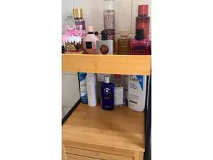 35" Bamboo Bathroom Storage Cabinet with Open Shelf, Solid 3 Tier Freestanding Floor Cabinet with Sliding Door, Waterproof Bamboo Organizer for Bathroom, Kitchen, or Entryway 35" Bamboo Bathroom Storage Cabinet with Open Shelf, Solid 3 Tier Freestanding Floor Cabinet with Sliding Door, Waterproof Bamboo Organizer for Bathroom, Kitchen, or Entryway