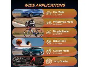 Tire Inflator Portable Air Compressor - 150PSI Electric Air Pump for Car Tires,Air Compressor Portable with Tire Pressure Gauge for Motorcycle,Bike, Car, Ball (Dual Type) (Orange) Tire Inflator Portable Air Compressor - 150PSI Electric Air Pump for Car Tires,Air Compressor Portable with Tire Pressure Gauge for Motorcycle,Bike, Car, Ball (Dual Type) (Orange)