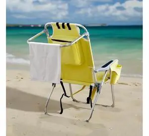 Aluminum Backpack Beach Chair for Adults, Portable Lightweight Reclining Beach Chair with Headrest & Side Pocket, Lay Flat Beach Chair with 5 Positions for Outdoor Lawn/Fishing/Pool Lounge Aluminum Backpack Beach Chair for Adults, Portable Lightweight Reclining Beach Chair with Headrest & Side Pocket, Lay Flat Beach Chair with 5 Positions for Outdoor Lawn/Fishing/Pool Lounge