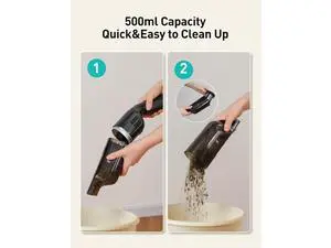 Aspiron Cordless Handheld Vacuum, 24KPA Powerful Car Vacuum, 2-Speed, 2 Charging Methods, Wireless Charger, Ergonomic Handle, Portable Rechargeable Vacuum Cleaner for Car, Home, Black Grey Aspiron Cordless Handheld Vacuum, 24KPA Powerful Car Vacuum, 2-Speed, 2 Charging Methods, Wireless Charger, Ergonomic Handle, Portable Rechargeable Vacuum Cleaner for Car, Home, Black Grey