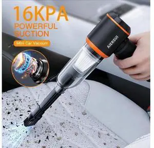 Cordless Handheld Vacuum Cleaner, 16000Pa Powerful Car Vacuum with Blower & Inflator, 3-in-1 Portable Vacuum for Car Home Pet Hair, 6000mAh Battery, Type-C Fast Charging, AS905 Cordless Handheld Vacuum Cleaner, 16000Pa Powerful Car Vacuum with Blower & Inflator, 3-in-1 Portable Vacuum for Car Home Pet Hair, 6000mAh Battery, Type-C Fast Charging, AS905
