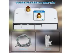 Hibbent Bidet Attachment for Toilet, Non-Electric Dual Nozzle for Frontal & Rear Wash, Adjustable Wa Hibbent Bidet Attachment for Toilet, Non-Electric Dual Nozzle for Frontal & Rear Wash, Adjustable Wa