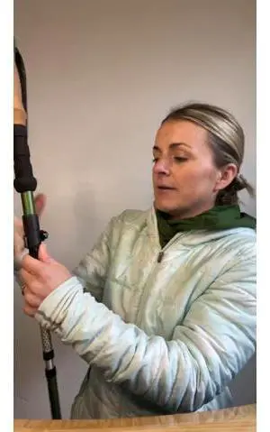 Premium Foldable Hiking Poles by USA Brand - Adjustable, Lightweight Trekking Poles Made of Aircraft Aluminum, Metal Locks Cork EVA Grips Premium Foldable Hiking Poles by USA Brand - Adjustable, Lightweight Trekking Poles Made of Aircraft Aluminum, Metal Locks Cork EVA Grips