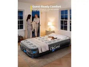 Twin Air Mattress with Built in Pump, Camping Air Mattress with External Valve, Family Choice Award Winner, 13" Inflatable Blow up Bed, Portable Foldable Airbed for Home & Outdoor, 300lbs Twin Air Mattress with Built in Pump, Camping Air Mattress with External Valve, Family Choice Award Winner, 13" Inflatable Blow up Bed, Portable Foldable Airbed for Home & Outdoor, 300lbs