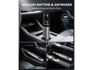Car Vacuum, Handheld Vacuum Cordless with 21000Pa Powerful Suction & 3 Modes, 4-in-1 Portable Hand Held Mini Vacuum Cleaner Rechargeable, Ultra Light for Car Home Office (Silver) Car Vacuum, Handheld Vacuum Cordless with 21000Pa Powerful Suction & 3 Modes, 4-in-1 Portable Hand Held Mini Vacuum Cleaner Rechargeable, Ultra Light for Car Home Office (Silver)
