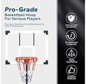 Pool Basketball Hoop, Height Adjustable 3.9" to 6.9", Black Steel Frame, Water Base, Includes Air Pump, 8-Inch Rubber Ball, Indoor & Outdoor Use Pool Basketball Hoop, Height Adjustable 3.9" to 6.9", Black Steel Frame, Water Base, Includes Air Pump, 8-Inch Rubber Ball, Indoor & Outdoor Use