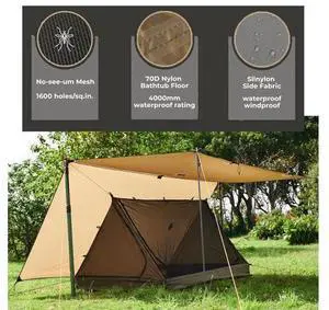 onewind 2 Person Mesh Tent and Campsite Storage Line, Tarp Inner Tent with 6m/19ft Ridgeline for Eas onewind 2 Person Mesh Tent and Campsite Storage Line, Tarp Inner Tent with 6m/19ft Ridgeline for Eas
