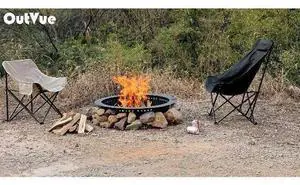 OutVue 42 inch Fire Ring, Large Round Firepit Insert,Fire Pit Ring for Camping, Wood Burning Fire Pit for Yard,Garden,Outdoor Fireplace, DIY Fire Rings for Outside OutVue 42 inch Fire Ring, Large Round Firepit Insert,Fire Pit Ring for Camping, Wood Burning Fire Pit for Yard,Garden,Outdoor Fireplace, DIY Fire Rings for Outside