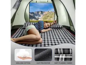 ShinHye Double Sleeping Bag for Adults with 2 Pillows, Camping Sleeping Bags Flannel Cotton 2 Person Sleeping Bags XXL Queen Size Sleeping Bag for Cold Weather ShinHye Double Sleeping Bag for Adults with 2 Pillows, Camping Sleeping Bags Flannel Cotton 2 Person Sleeping Bags XXL Queen Size Sleeping Bag for Cold Weather