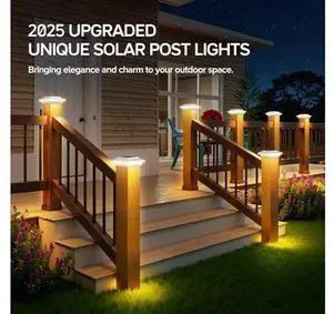 ELECLINK 4x4 Solar Post Cap Lights Upgraded, Brighter and Extended Beam to Light Post Fence Deck with Warm/White Light, Waterproof Outdoor Posts Solar Lights for Patio Porch Vinyl/Wooden Posts 12 Pack ELECLINK 4x4 Solar Post Cap Lights Upgraded, Brighter and Extended Beam to Light Post Fence Deck with Warm/White Light, Waterproof Outdoor Posts Solar Lights for Patio Porch Vinyl/Wooden Posts 12 Pack