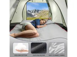 ShinHye Double Sleeping Bag for Adults with 2 Pillows, Camping Sleeping Bags Flannel Cotton 2 Person Sleeping Bags XXL Queen Size Sleeping Bag for Cold Weather (Green1, 92"×62") ShinHye Double Sleeping Bag for Adults with 2 Pillows, Camping Sleeping Bags Flannel Cotton 2 Person Sleeping Bags XXL Queen Size Sleeping Bag for Cold Weather (Green1, 92"×62")