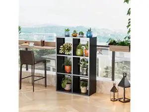 6 Cube Storage Organizer, Metal Cubby Storage Organizer with Open Shelf, Cube Bookshelf Vertical or 6 Cube Storage Organizer, Metal Cubby Storage Organizer with Open Shelf, Cube Bookshelf Vertical or