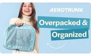 Aerotrunk Compression Packing Cubes for Travel - Luggage Organizer Bags - Double Zipper Packing Cubes for Suitcases (6-Pack, Olive) Aerotrunk Compression Packing Cubes for Travel - Luggage Organizer Bags - Double Zipper Packing Cubes for Suitcases (6-Pack, Olive)